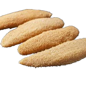 Four breaded chicken fillets from the Pure Batch catalogue.